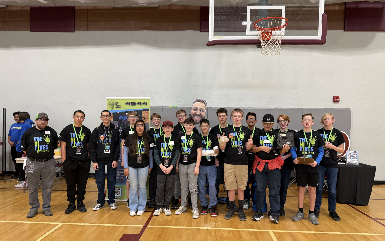 The Hi Fives FTC team at a competition